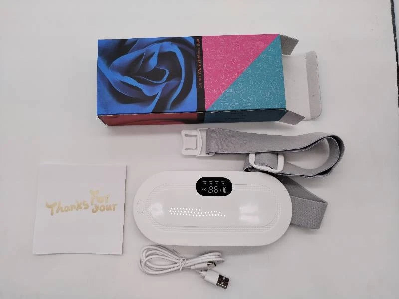 Electric Menstrual Cramp Massager – Vibrating & Heating Belt for Period Pain Relief