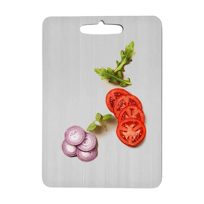 Premium 304 Stainless Steel Cutting Board – Double-Sided, Food-Grade, Durable & Hygienic
