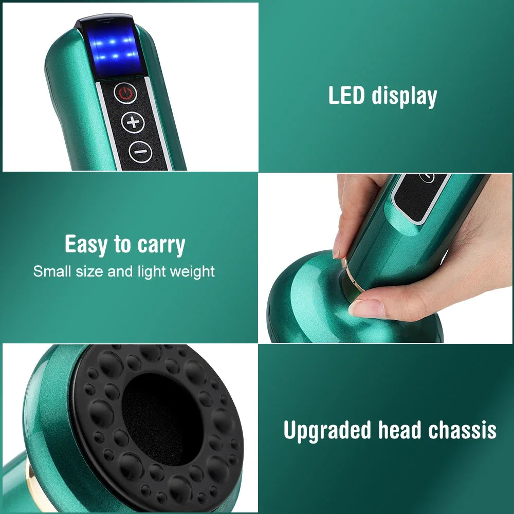 Rechargeable Electric Cupping Therapy Device – 12/6 Level Suction & Massage for Pain Relief & Muscle Recovery