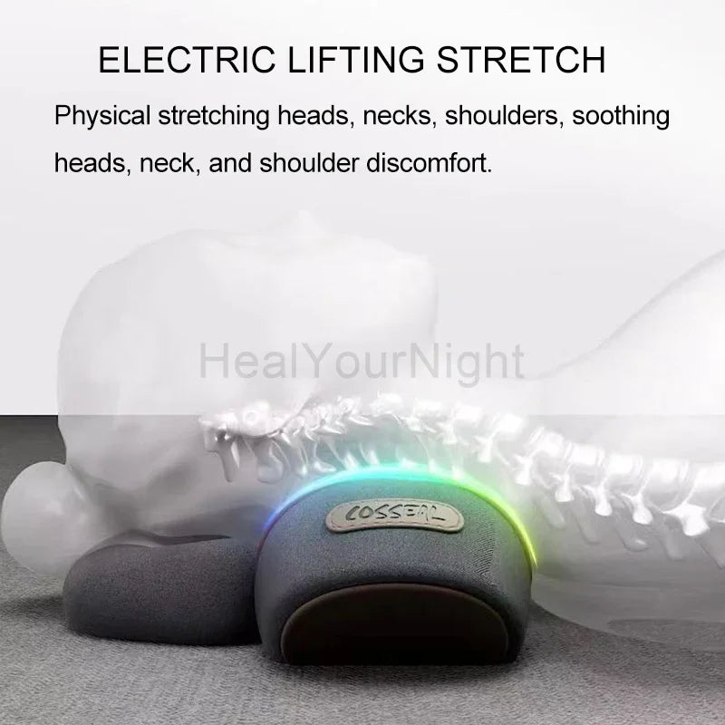 Electric Heated Neck Massage Pillow – Vibration & Cervical Support for Relaxation & Pain Relief
