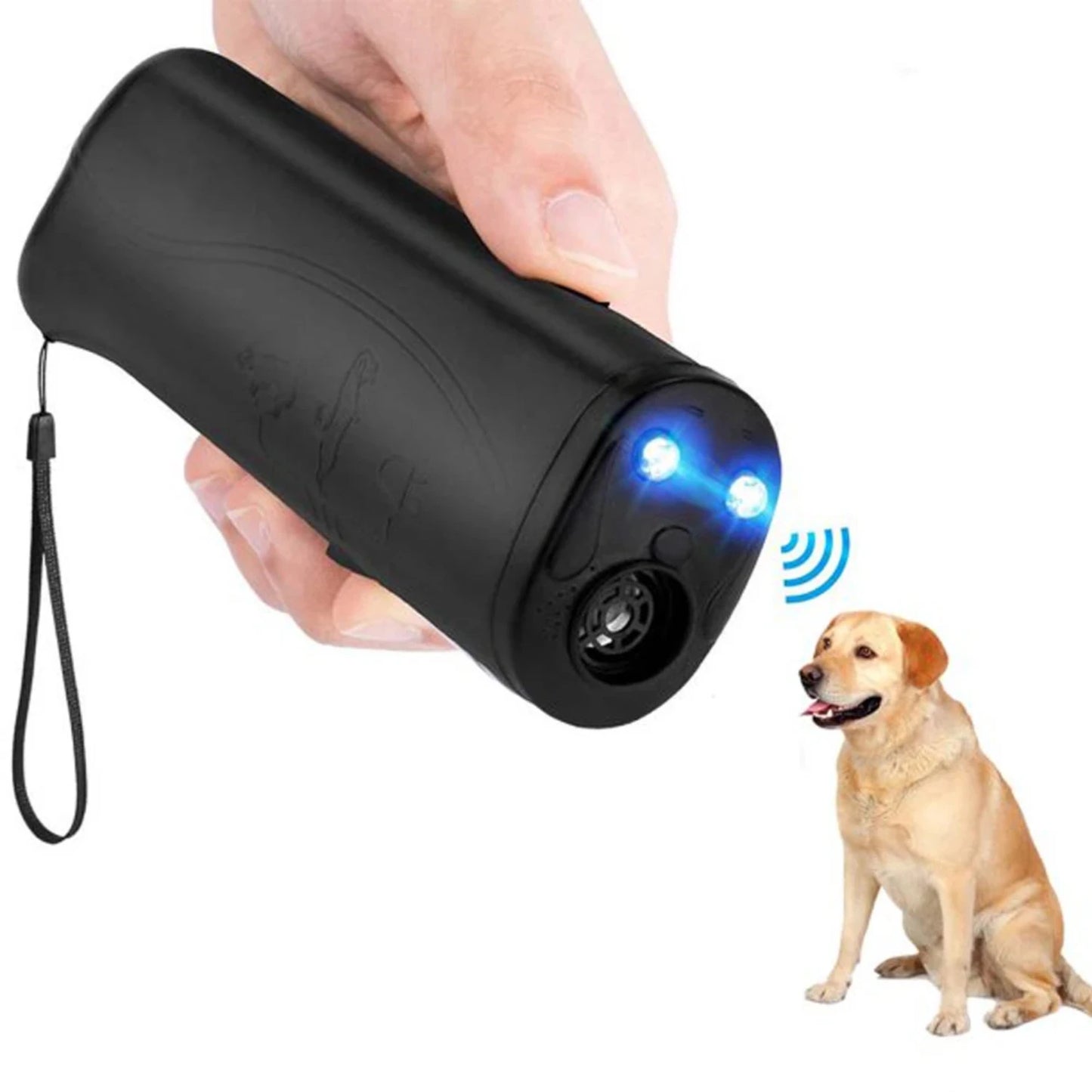Pet Anti-Bark Ultrasonic Training Device – Gentle Dog Repellent & Behavior Control with LED Flashlight