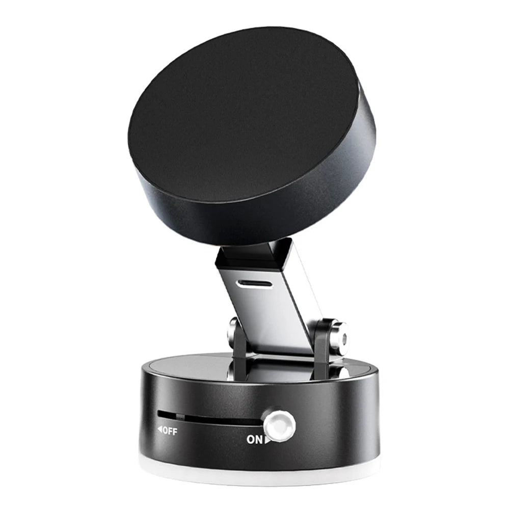 Magnetic Vacuum Car Phone Holder β Foldable & Secure Suction Cup Stand