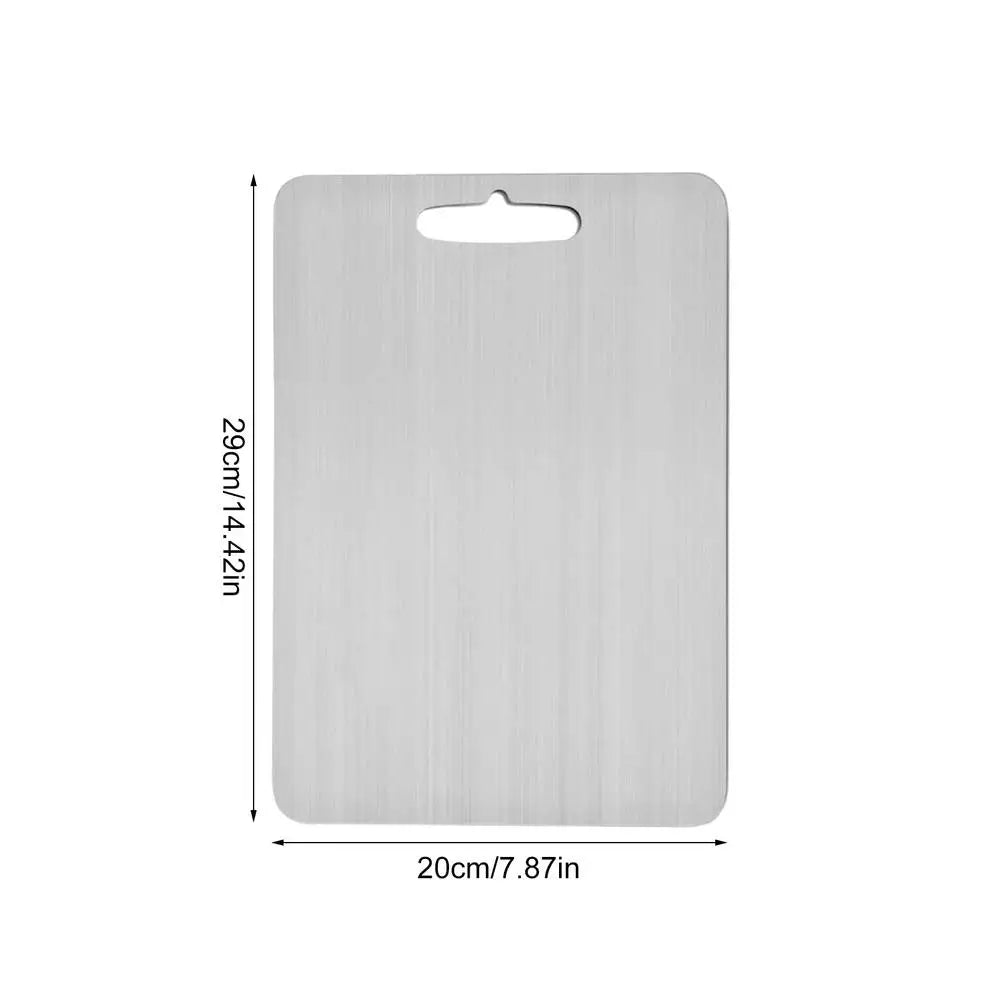 Premium 304 Stainless Steel Cutting Board – Double-Sided, Food-Grade, Durable & Hygienic