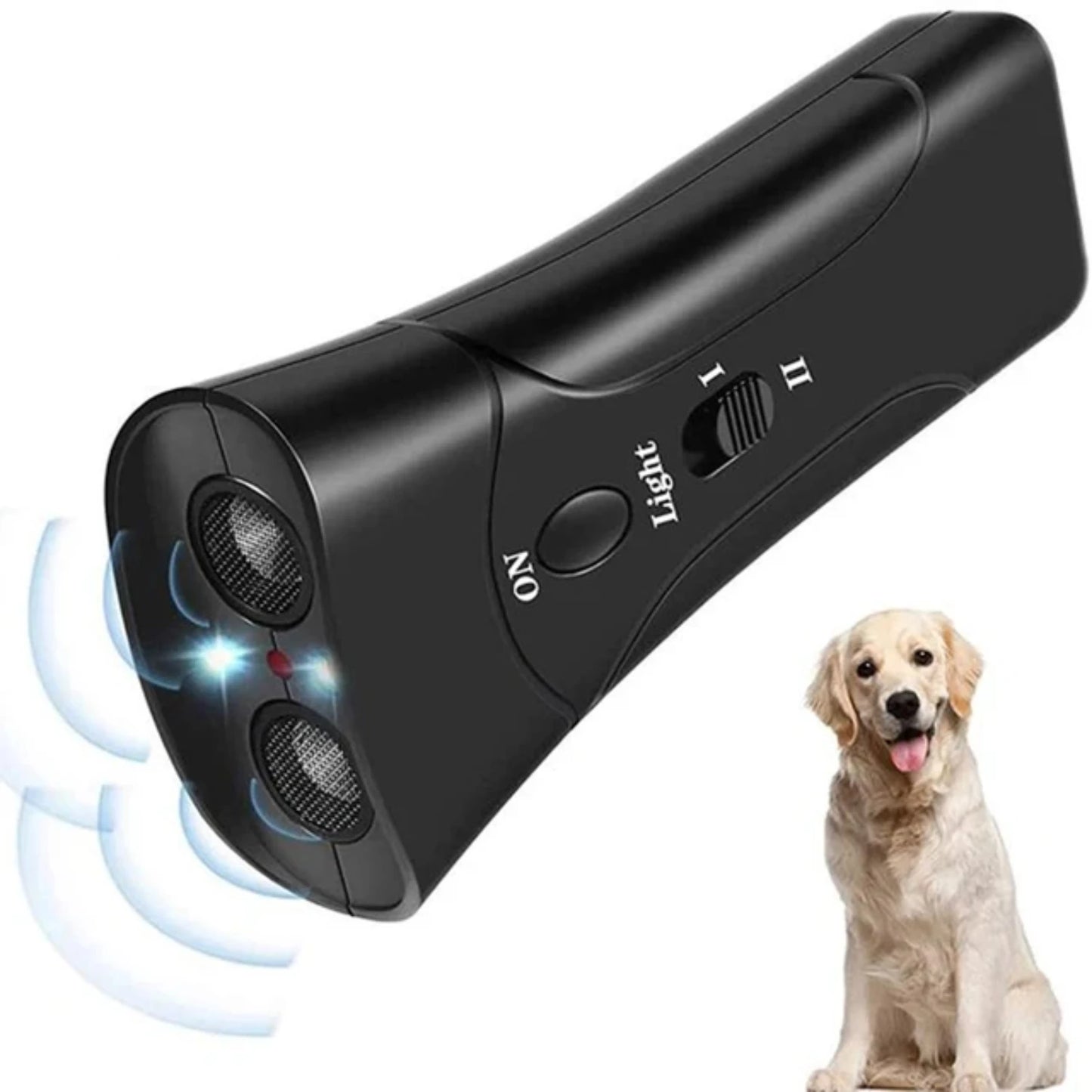 Pet Anti-Bark Ultrasonic Training Device – Gentle Dog Repellent & Behavior Control with LED Flashlight