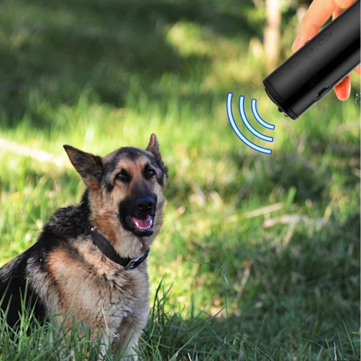 Pet Anti-Bark Ultrasonic Training Device – Gentle Dog Repellent & Behavior Control with LED Flashlight