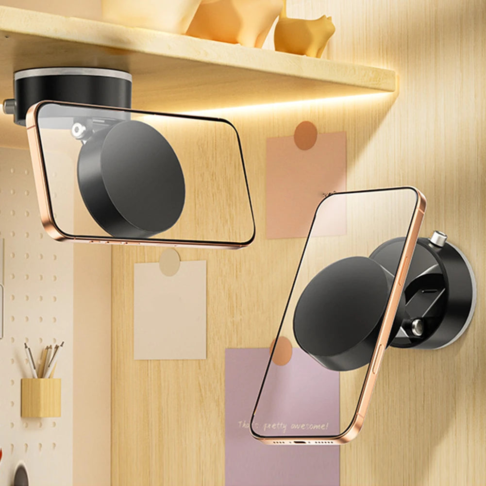 Magnetic Vacuum Car Phone Holder β Foldable & Secure Suction Cup Stand