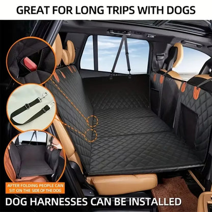 lUltimate Waterproof Dog Seat Cover – Scratch-Proof Hammock with Mesh Window & Anti-Slip Design