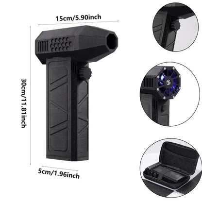 3rd Generation X3 Turbo Jet Fan – Handheld Brushless Motor, 110,000 RPM, 52m/s Wind Speed
