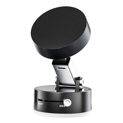 Magnetic Vacuum Car Phone Holder – Foldable & Secure Suction Cup Stand