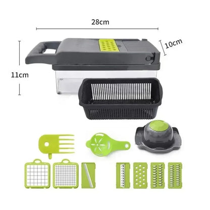14/16-in-1 Multifunctional Vegetable Chopper – Slicer, Dicer & Grater for Effortless Food Prep