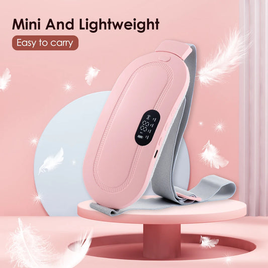 Electric Menstrual Cramp Massager – Vibrating & Heating Belt for Period Pain Relief